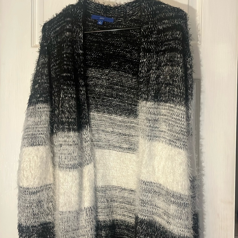 Apt 9 long shaggy sweater